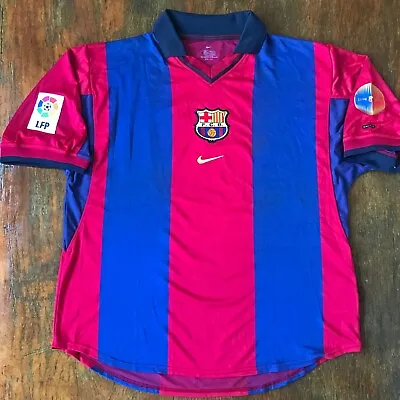 FC Barcelona 2000 Nike Centenary Shirt Dri Fit. Xavi Puyol • $150