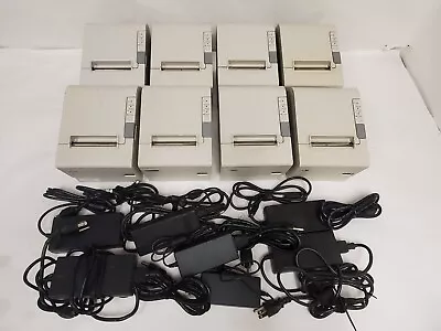 $599.95 • Buy LOT Of 8 Epson TM-T88IV M129H  Receipt Printers With 7 Power Supplies, Read