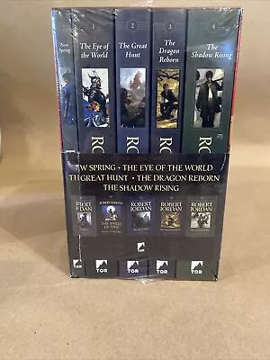 The Wheel Of Time Boxed Set By Robert Jordan Books 0 1 2 3 4 New Sealed TOR • $69.84