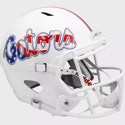 Florida Gators Stars & Stripes White SPEED Full Size Replica Football Helmet • $149.99