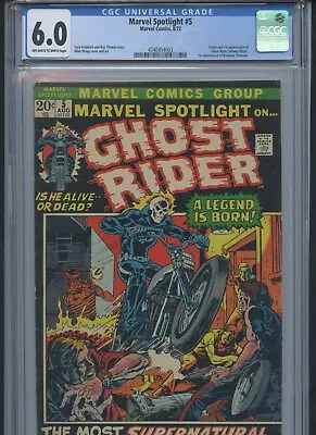 Marvel Spotlight #5 1972 CGC 6.0 (1st App Of Ghost Rider(Johnny Blaze))* • $1175