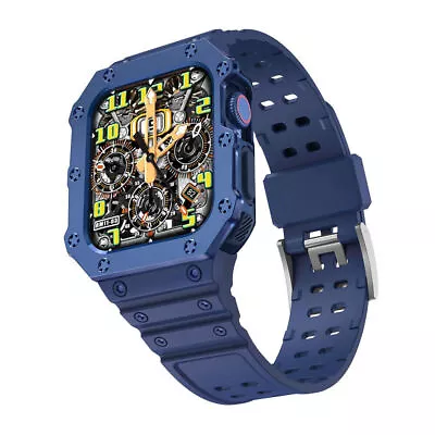 $17.99 • Buy  42/45 38 40 41 44mm Rugged Apple Watch Band +Case For Series 1/2/3/4/5/6/SE/7/8