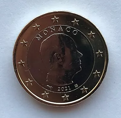 MONACO - 1 € Euro Circulation Coin 2021 Uncirculated Coin • $4.50