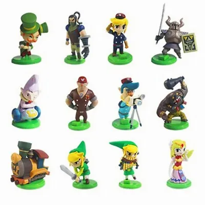 Kids Gift 12PCS The Legend Of Zelda Link Skward Sword Action Figure Capsule Toys • $27.15