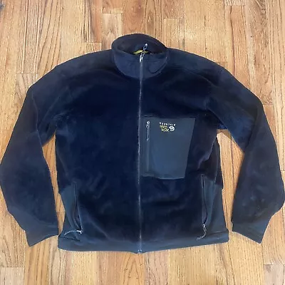 Mountain Hardwear Monkey Man Deep Pile Full Zip Fleece Jacket Black Men’s XXL • $47.99