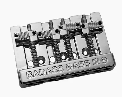 Chrome Badass III ™ Bass Bridge For String Thru Fender P/Jazz Bass® BB-3343-010 • $78