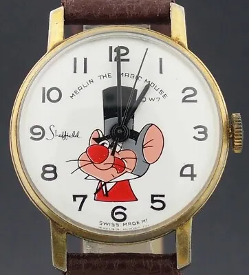 1970's Merlin The Magic Mouse Warner Brothers WB Character Watch By Sheffield • $41.99