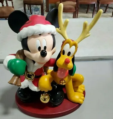 Disney Mickey Pluto Christmas Holiday Big Large Huge Fig Figure Figurine Statue • $599.99