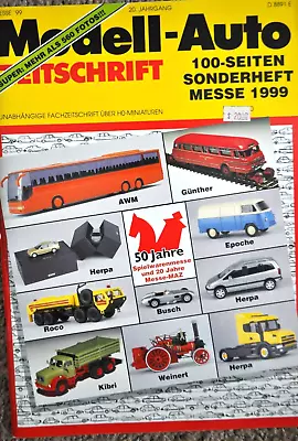 Modell-Auto ZEITSCHRIFT MESSE 1999 Tradeshow - 100 Pgs - Color- LN Condition • $15.99