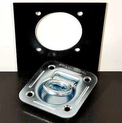 8 Recessed Floor D Rings W Backing Plate Enclosed Trailer Cargo Trailer Tie Down • $69.99