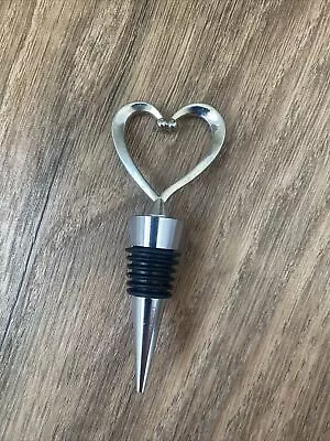 Heart Champagne Wine Bottle Stopper Cork Bar Sealer Plug Insert • £1.80