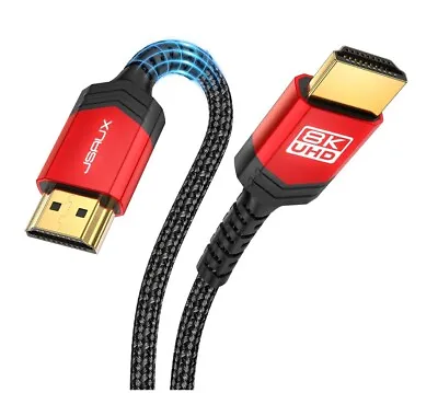 JSAUX Long HDMI Cable Fiber Optic 10M 8K 48Gbps Ultra High Speed Slim • £38