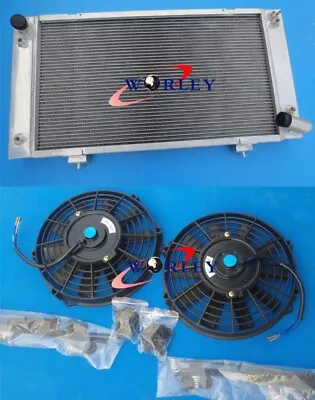 Aluminum Radiator & Fans For Land Rover Discovery & Range Rover 3.9L V8 Series 1 • $365