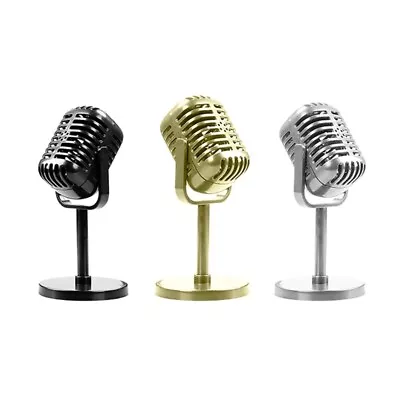 Vintage Microphone Stage Table Decor Plastics Fake Microphone Antique Microphone • $18.75