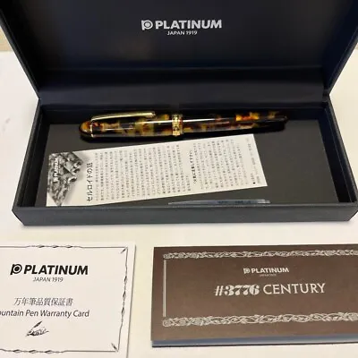 £328.45 • Buy NEW Platinum Fountain Pen Century #3776 Celluloid 14K Gold M Nib Japan