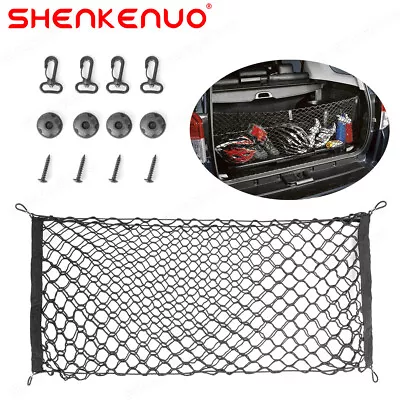 Envelope Style Trunk Cargo Net Storage Organizer Universal Bag Hook For Car Rear • $9.99