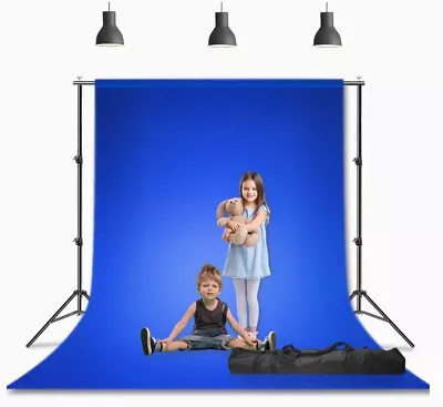 LimoStudio Photography Studio 6’x9’ Ft. Background Muslin Blue • $16.99