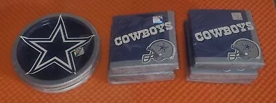 New NFL Dallas Cowboys Disposable Party Supplies 216 Napkins + 54 Plates • £50.14