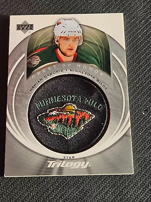 2003-04 Upper Deck Trilogy Marian Gaborik #109 Crest Of Honor Star Patch • $14.53