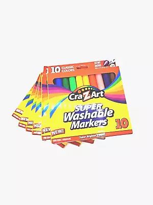 Marker Lot Of 60 Color Magic Marker Pens 6 (six) 10 Count Packages WASHABLE NEW • $8.99