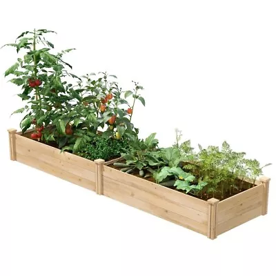 2 Ft X 8 Ft Cedar Wood Raised Garden Bed - Made In USA • $284.42