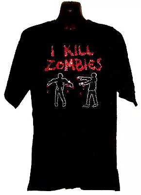 I KILL ZOMBIES GOTHIC T SHIRT  DEAD COOL Any Size S-xxl..horror Retro • £12.99