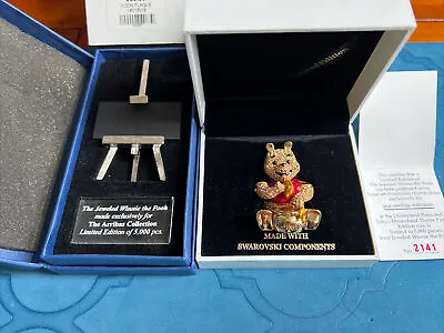 Swarovski Arribas Jeweled Winnie The Pooh + Plague  14012005 Mint In Box. • $348.95
