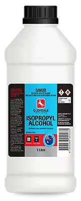 $19.90 • Buy Isopropyl Alcohol 100% Glendale 1 Litre Multi Buy SAVE $$$$$$$$$$