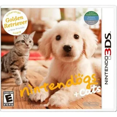 Nintendogs + Cats: Golden Retriever & New Friends 3DS Brand New Game (2011 Pet) • $34.95