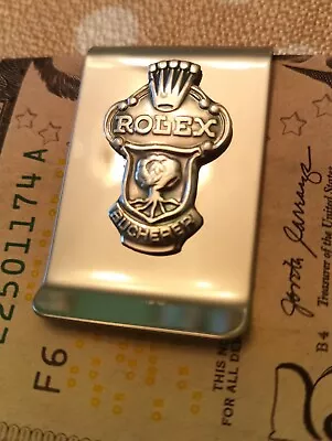 Antique Hand Crafted Sterling Silver Plated ROLEX Bucherer Watches Money Clip... • $75