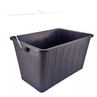 £17.95 • Buy 4pcs 15L Black Paint Scuttle W/ Metal Handle Large Rollers Plastic Ribbed Bucket