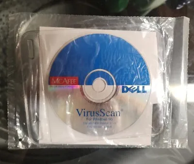 McAfee Virus Scan For Windows 95 Dell OEM Disc Only Sealed • $4.90