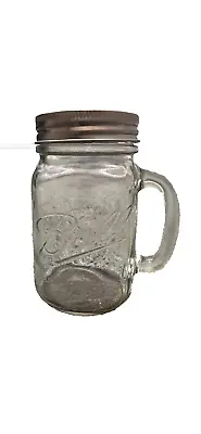 Set Of 8 BALL Mason Jar Clear Glass Mugs 12 Oz. • $17.50