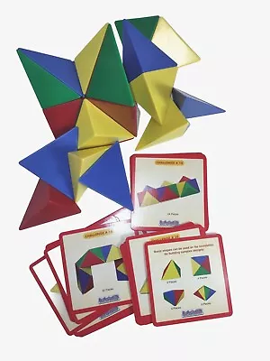 Mag Blocks Popular Playthings 24 Piece Magnetic Puzzle Game Set Homeschool  • $18