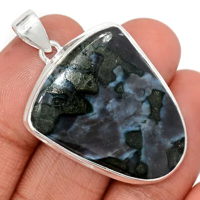 Natural Mystic Merlinite Crystal - Madagascar 925 Silver Pendant Jewelry CP31667 • $16.99