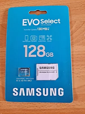 SAMSUNG EVO Select Micro SD-Memory-Card + Adapter 512GB MicroSDXC 130MB/s...  • $9.99