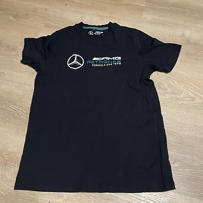 Mercedes Benz AMG Petronas: Small Mens Formula One Team Black T-Shirt D3 • $18.75