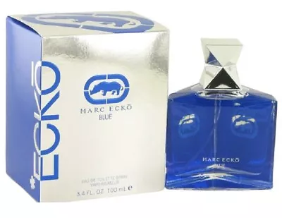 Marc Ecko Ecko Blue For Men Cologne 3.4 Oz ~ 100 Ml EDT Spray • $47.95