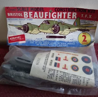 AIRFIX  BRISTOL BEAUFIGHTER T.F.X. KIT  1/72 Vintage 1958 • £28.95