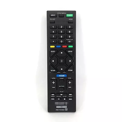 New Generic For Sony RM-YD092 Remote Control KDL-32R400A KDL-40R450A KDL-46R453A • $6.44