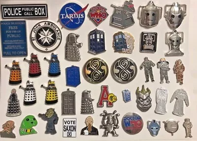 DOCTOR WHO Metal And Enamel Lapel Pins Badges (Choose From Our Huge Selection) • $8.99