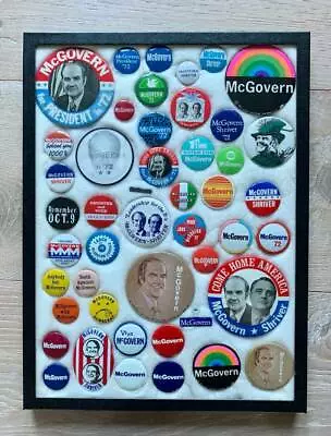 1972 McGOVERN FOR PRESIDENT CAMPAIGN  PINS - Excellent Condition • $125