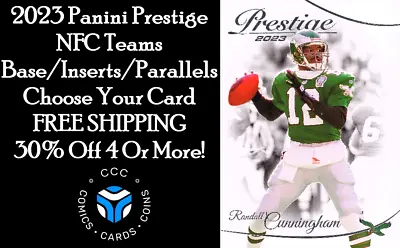 2023 Panini Prestige Football Base/Inserts/Parallels Pick Your Cards NFC Teams • $1.25