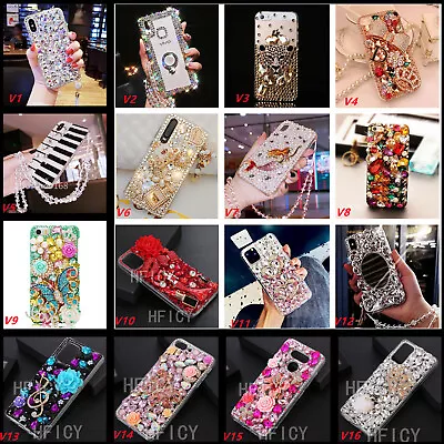 £20.39 • Buy For Apple IPhone 14 PRO MAX Diamonds Bling Sparkly Phone Case Cover & Lanyard