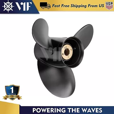 OEM 10 3/8x13 Aluminum Outboard Boat Propeller Fit Mercury 9.9-25HP 10 Spline RH • $54.99