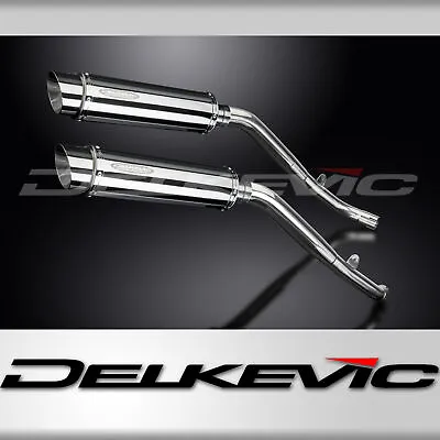 HONDA XL1000 V VARADERO 1999-14 350mm ROUND STAINLESS BSAU SILENCER EXHAUST KIT • $498.03