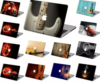 Vintage Guitar Music Element Rubberized Hard Case +Key Cover For Macbook Pro Air • $14.29