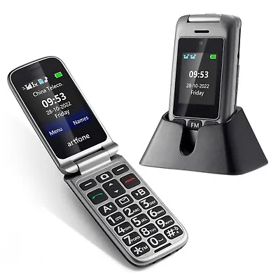 Artfone G6 Senior Mobile Flip Phone 4GDual SIM Unlocked Smartphone SOS Bigbutton • $94.60