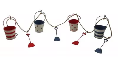 £13.49 • Buy Shoeless Joe Buckets And Spade Bunting Nautical Decoration - Bathroom Bunting