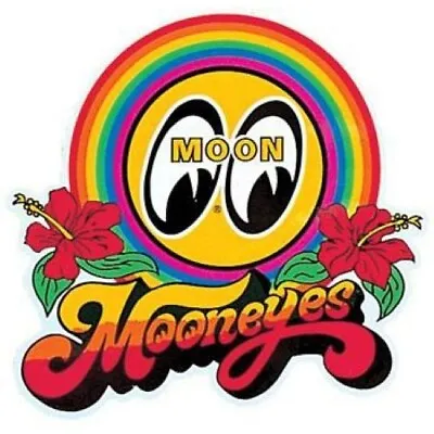 Mooneyes Rainbow Decal   3.5 By 4.5 Inch • $9.99